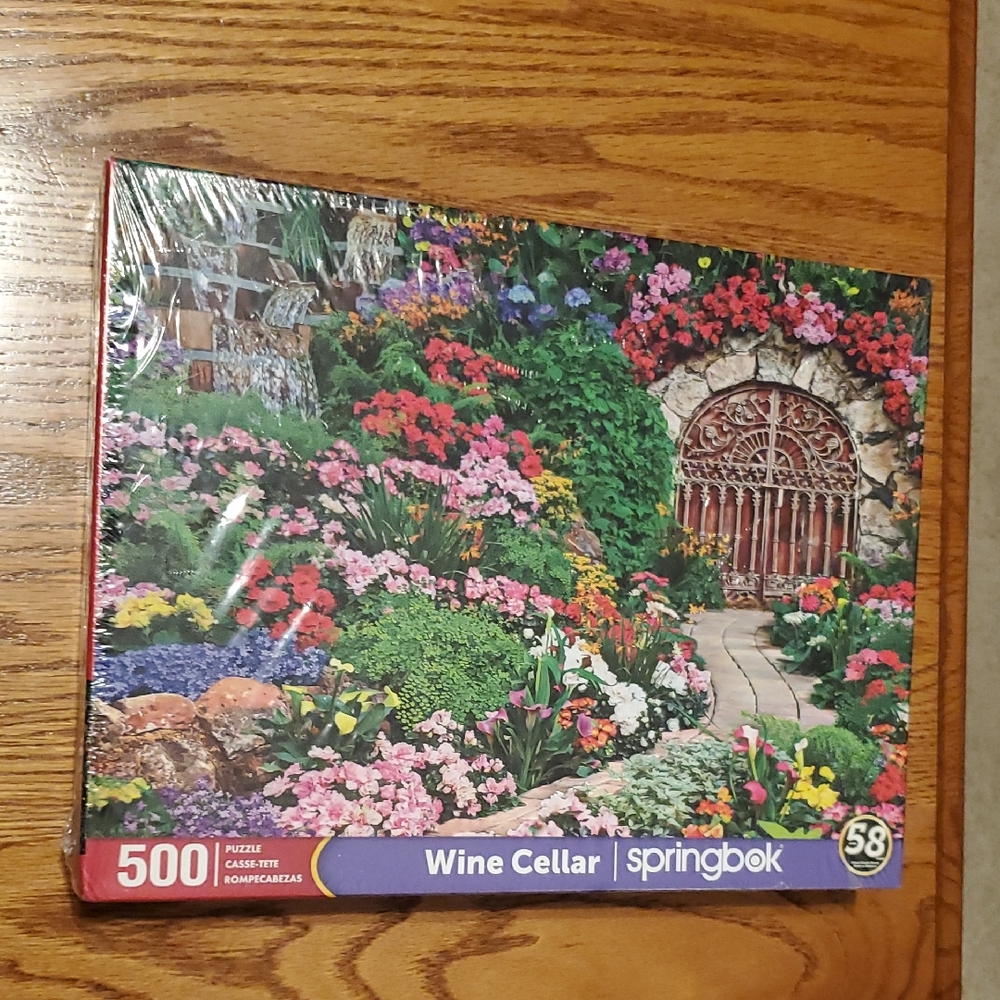 NWT Sealed Springbok Wine Cellar 500 Piece Puzzle